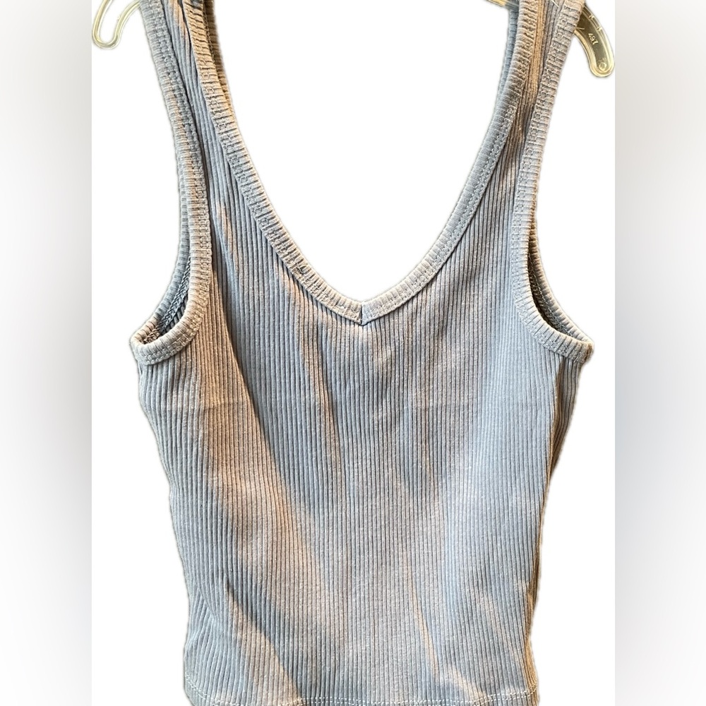 Cotton On Light Gray Ribbed Tank Top